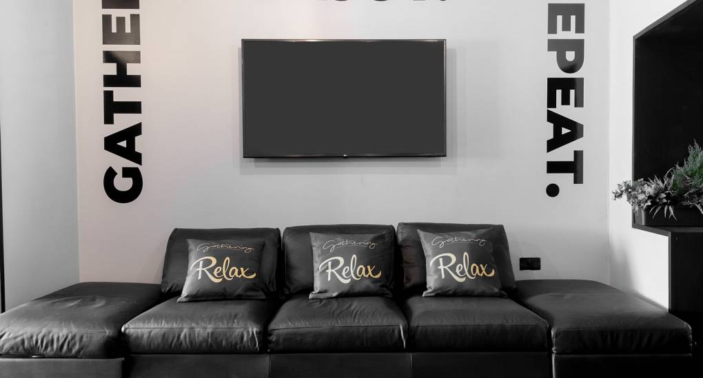sofa and TV room