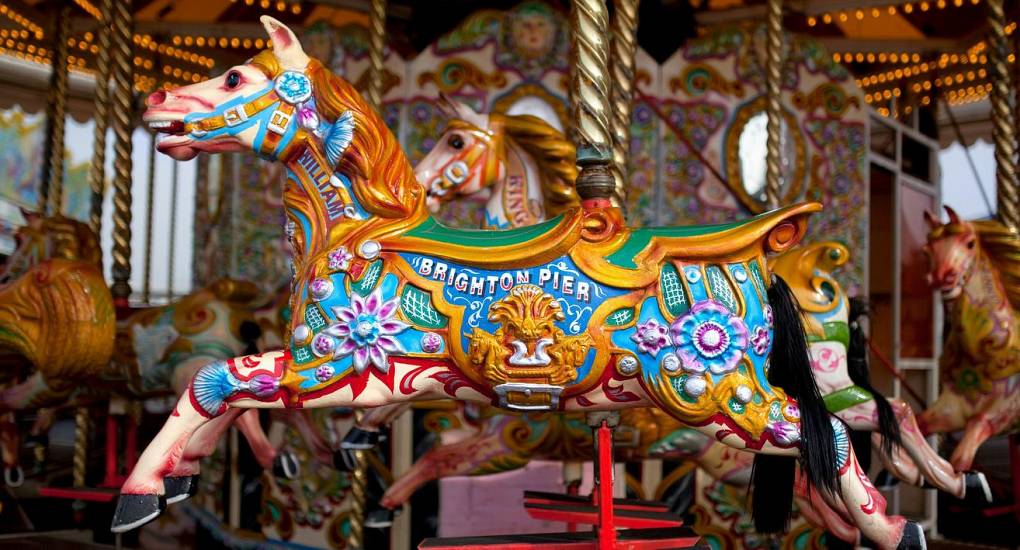 One of the rides at Brighton Palace Pier
