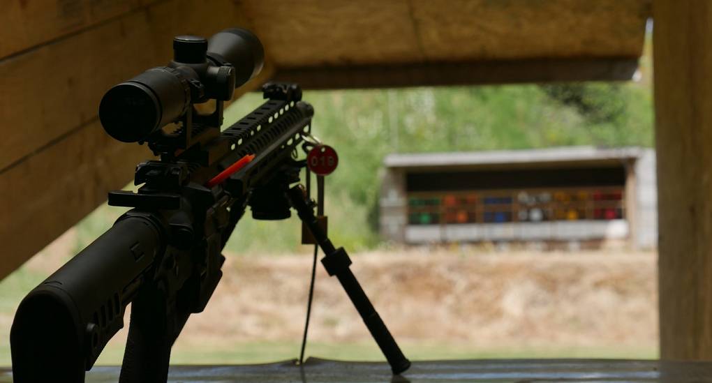 UK Legal firearm on a range
