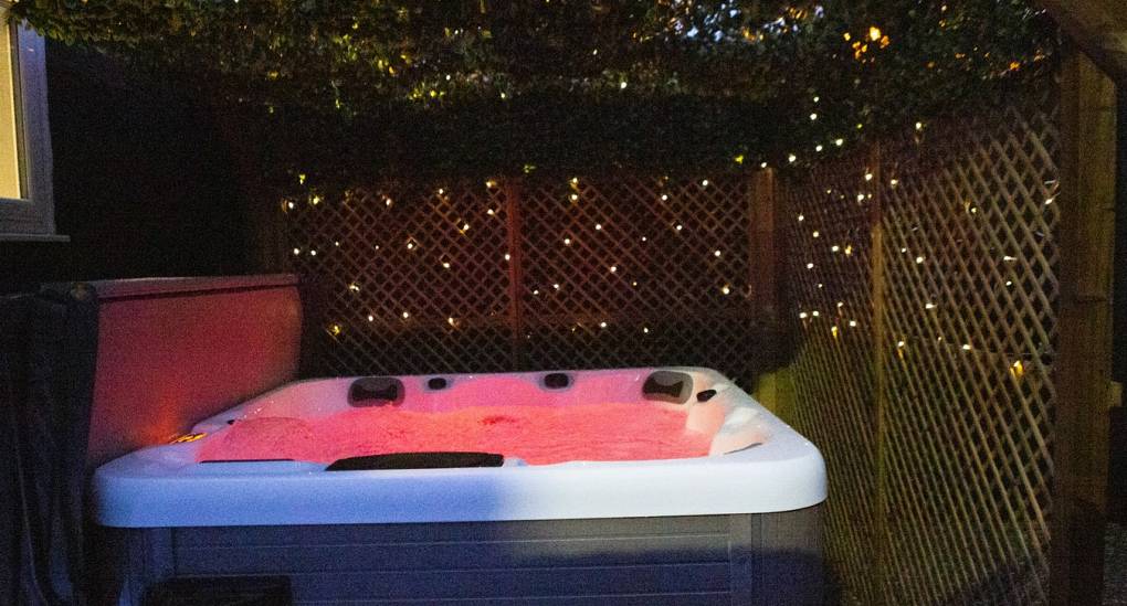 different hot tub view