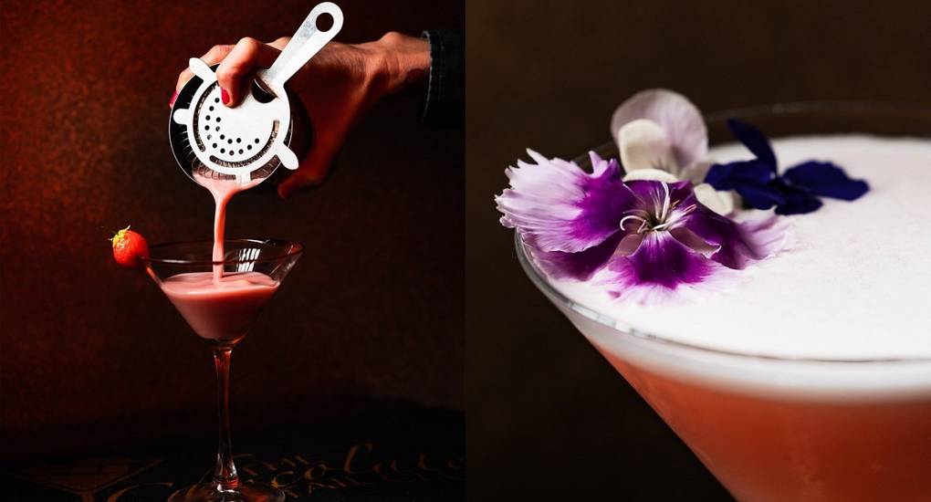 Two delicious creations by the Chocolate Cocktail Club